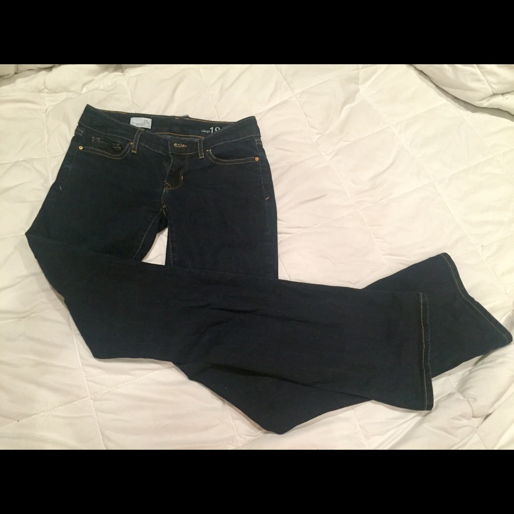 Gap jeans. Size: 25r. Boot cut. Dark blue jeans.